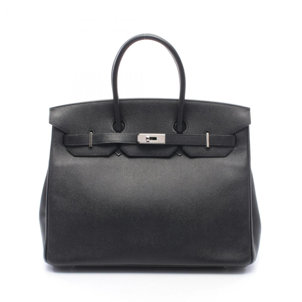 Hermes Birkin 35 Handbag, Leather, Veau Epsom, Women's, Black